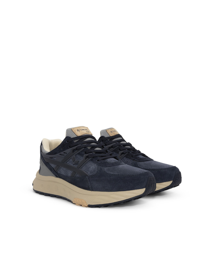Tenis Bunker Azul Beige Hombre McCawleys - Vista diagonal