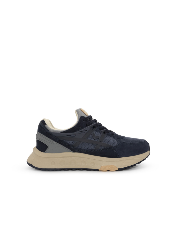 Tenis Bunker Azul Beige Hombre McCawleys - Vista lateral