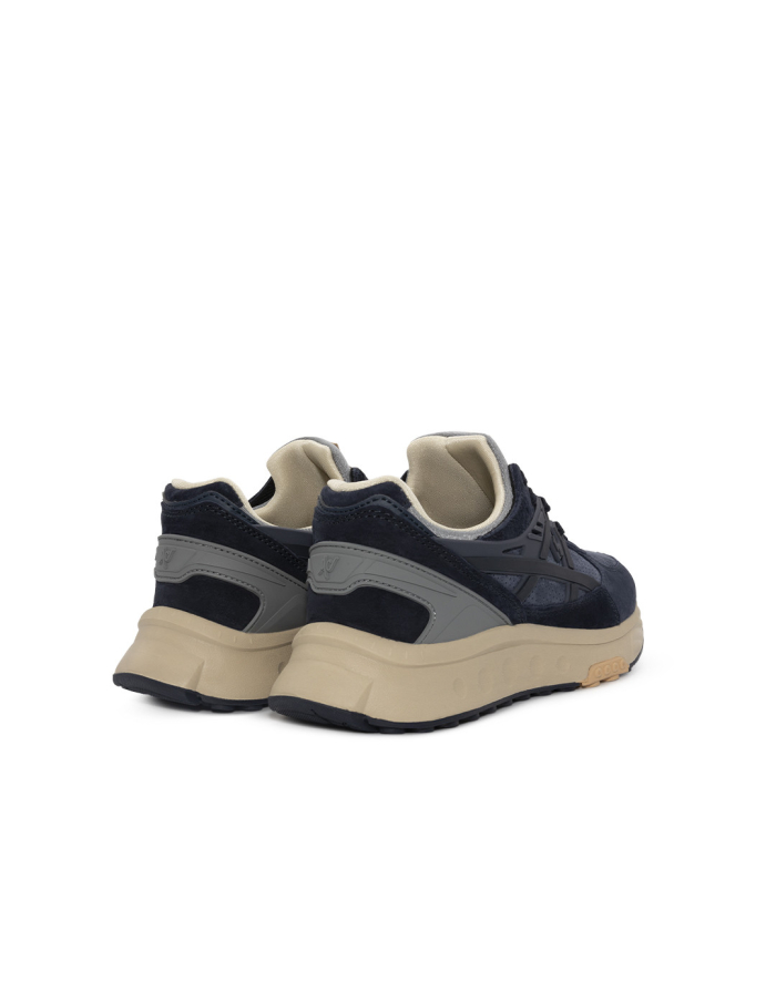 Tenis Bunker Azul Beige Hombre McCawleys - Vista lateral