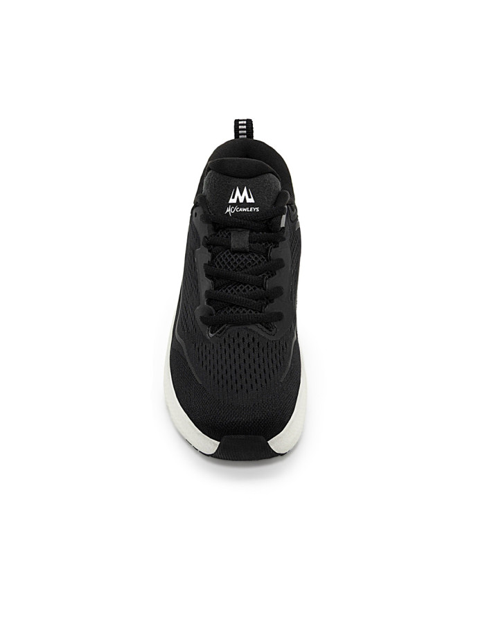 Tenis Angel Negro Blanco Hombre McCawleys - Vista lateral