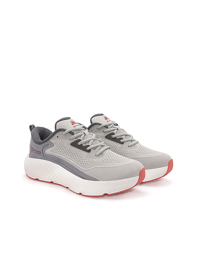 Tenis Angel Gris Claro Gris Oscuro Hombre McCawleys - Vista lateral