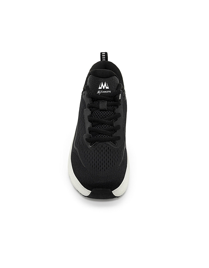 Tenis Angel Negro Blanco Mujer McCawleys - Vista lateral