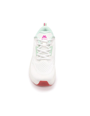 Tenis Angel Blanco Menta Rosa Mujer McCawleys - Vista frontal