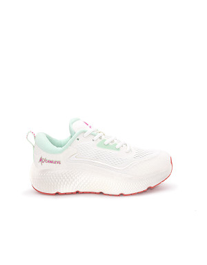 Tenis Angel Blanco Menta Rosa Mujer McCawleys - Vista lateral